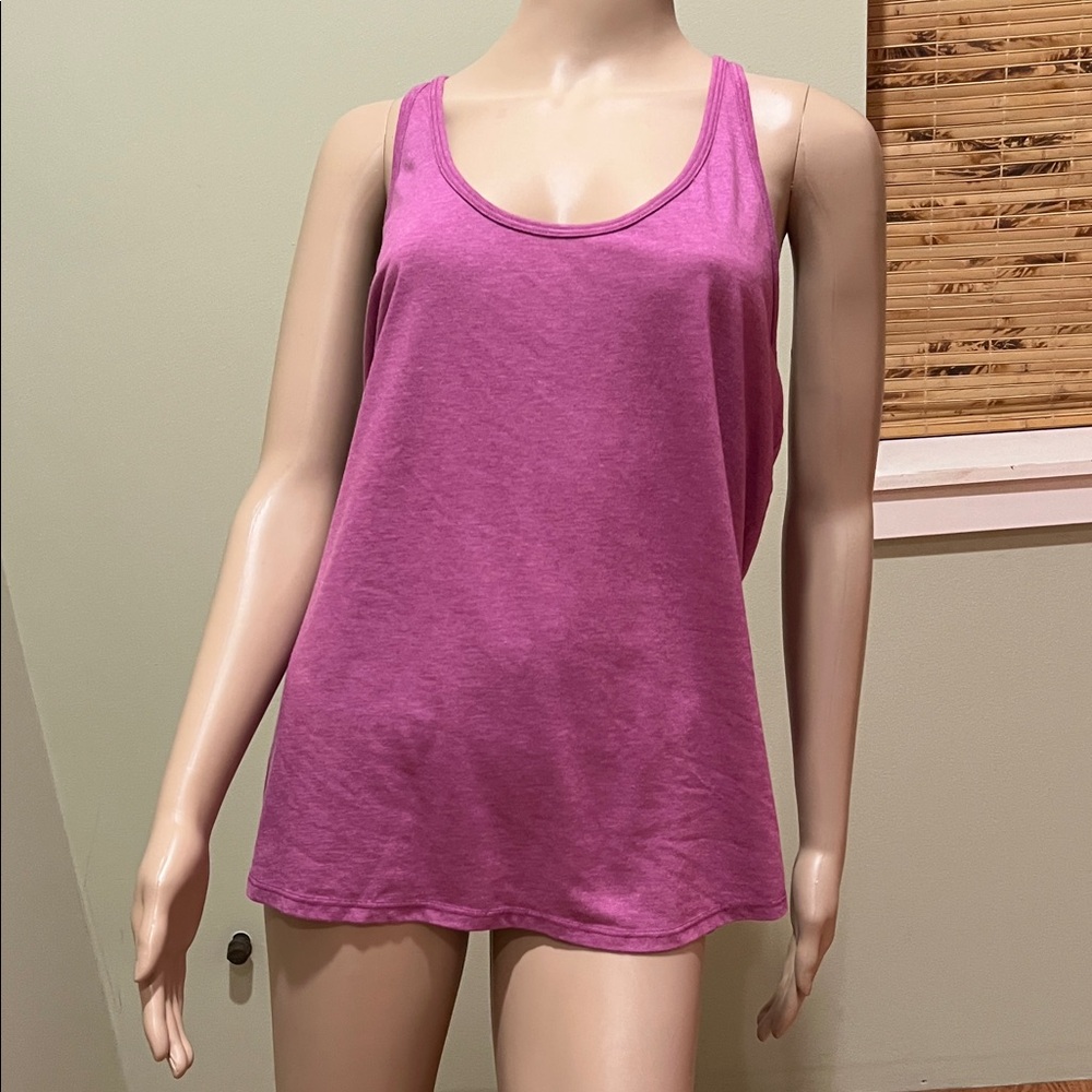Purple Sleeveless Tank Top Racer back style size L